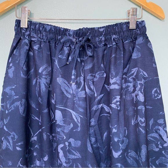 Floral Wide Leg Pants - Blue - Picture 4 of 9